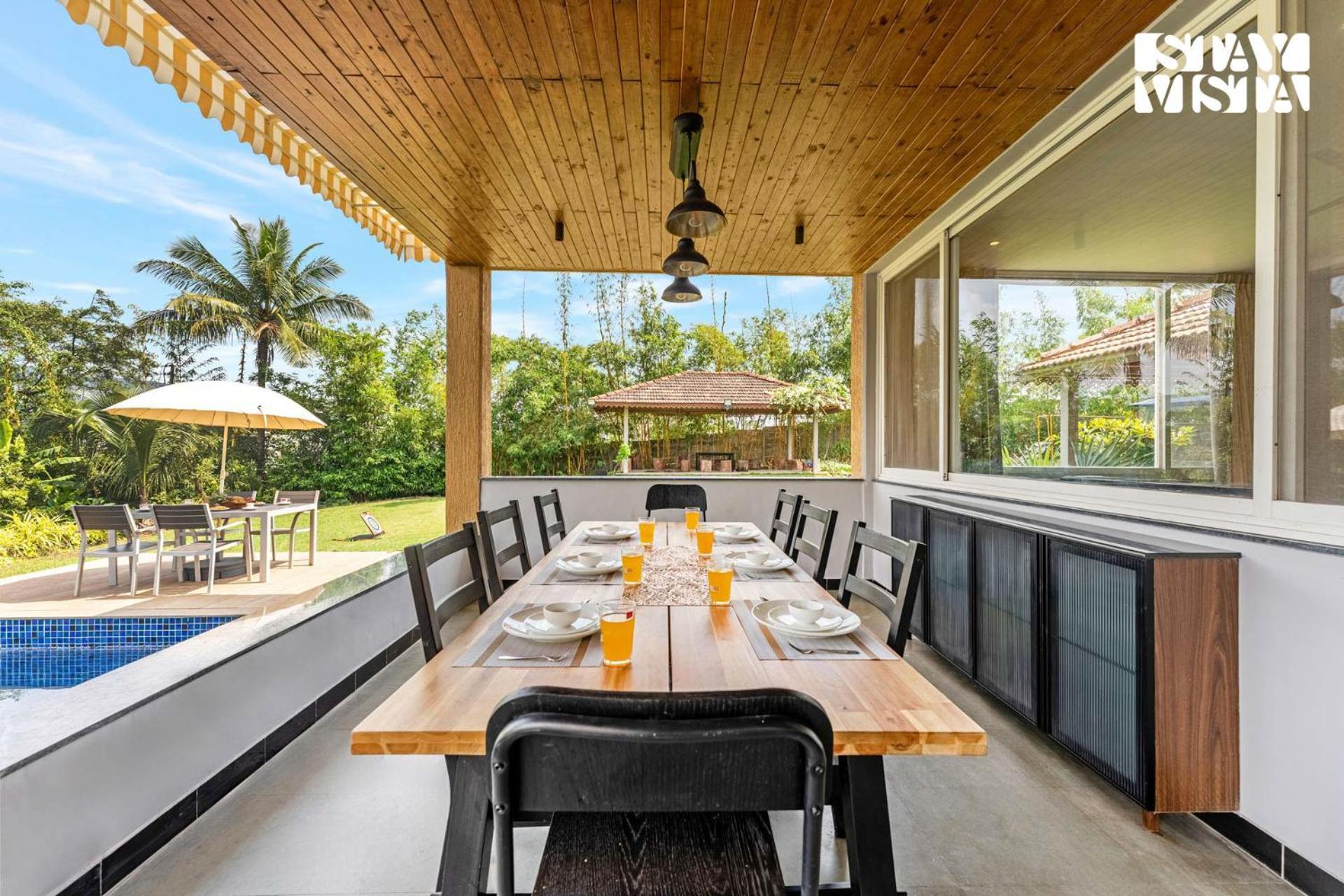 Stayvista At Countryside Meadows With Pool, Ac Poona Buitenkant foto